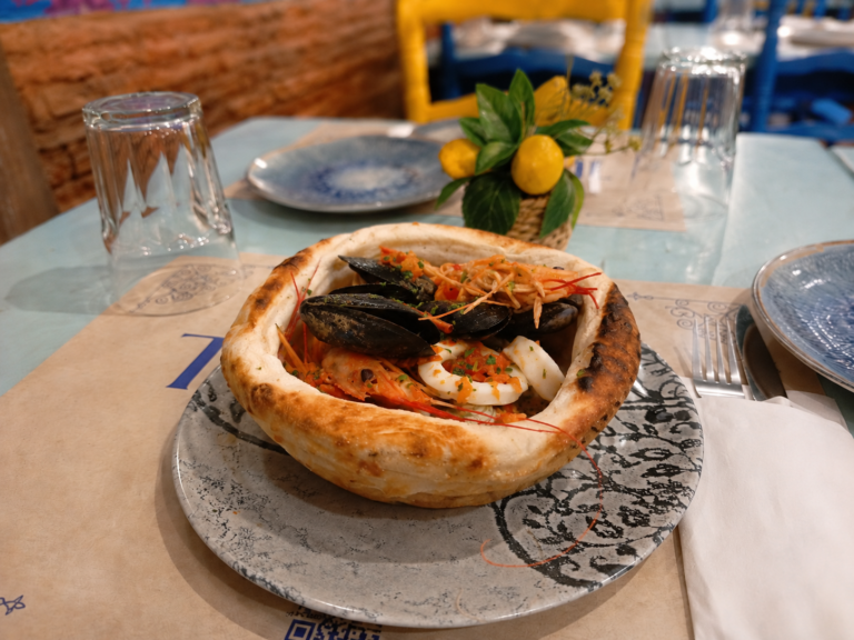 Cestino di Pizza alla Pescatora